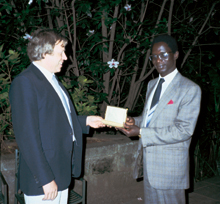 Peter Huebner with the director of the President of Kenyas music commission, Prof. Dr. Omondi